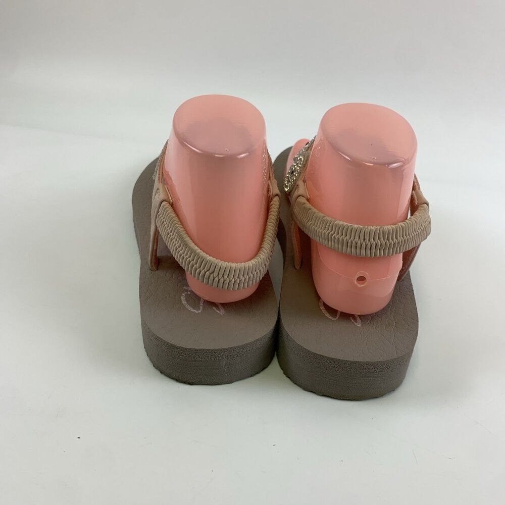 Skechers Meditation Stars Sparkles Sandal Slingback Yoga Foam Light Pink Women 9 - Picture 5 of 11